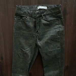 Zara snake print Skinny Jeans